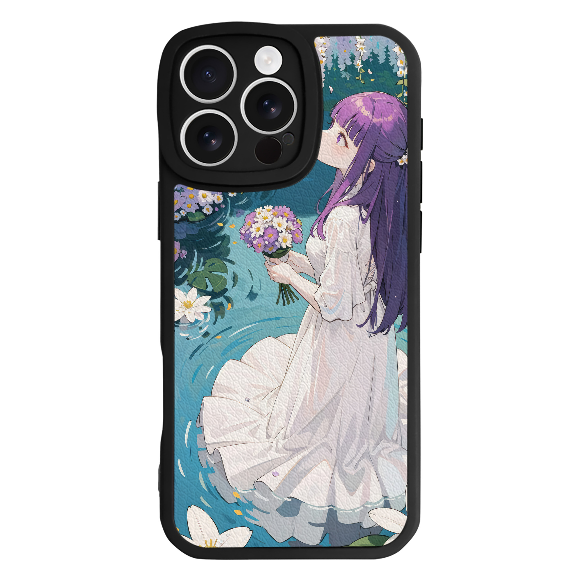 （画像用） 葬送のフリーレン Frieren 【iPhone 16シリーズ対応】シリコンスマホケース（レザー調） 材質：シリコン